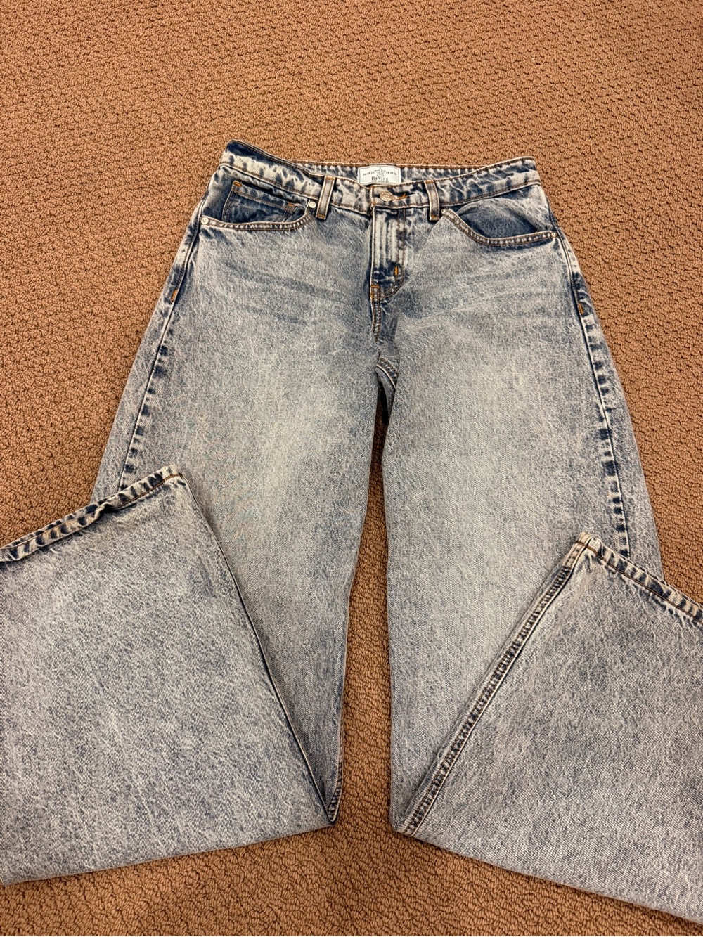 REVICE TLC Light Blue Flared Low-Rise Jeans